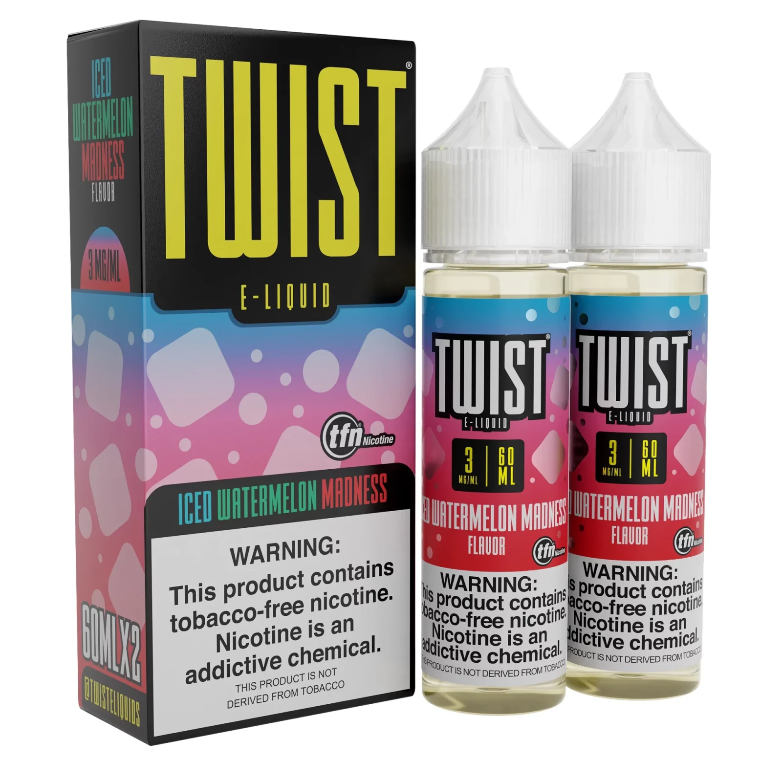 Iced Watermelon Vape Juice by Twist (Red 0)