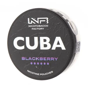 Blackberry Nicotine Pouches by Cuba Black