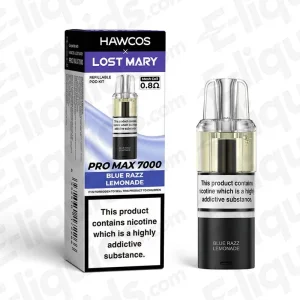 HAWCOS x Lost Mary Pro Max 7000 Blueberry Sour Raspberry Prefilled Pod