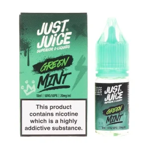 Green Mint Nic Salt E-Liquid by Just Juice