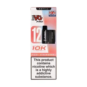 Fizzy Strawberry Pro 12 Prefilled Pod + Refill by IVG