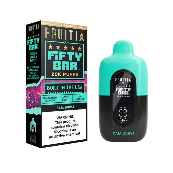Fruitia x Fifty Bar 20,000 Puffs Disposable - TX Compliant Edition - Image 2