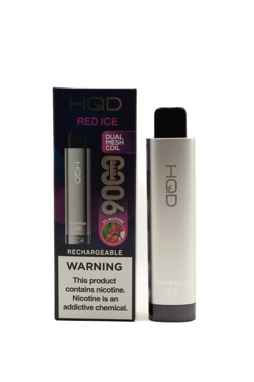 HQD Cuvie Plus 2.0 Disposable Vape - 9000 Puffs, 5% Nicotine
