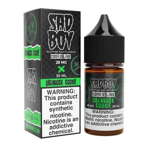 Sadboy Salt E-Liquid Cookie Line - Shamrock Cookie - 30ml | Only $17.99
