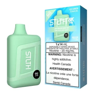 STLTH 8K Pro Disposable Vape Device - Kiwi Dragon Berry Ice