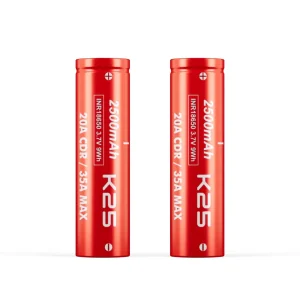 2 Pack - Vapcell K25 18650 2500mAh Battery
