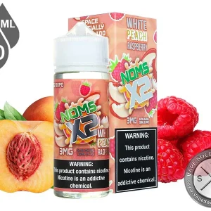 White Peach Raspberry NOMS X2 120ml