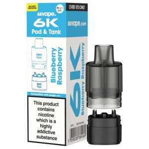 88Vape 6K Blueberry Raspberry Refill Pack