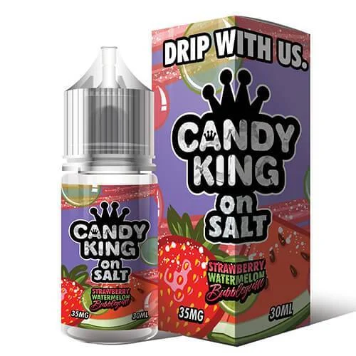 Strawberry Watermelon Bubblegum by Candy King On Salt 30mL