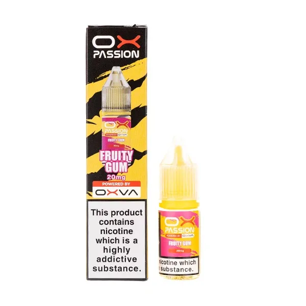 Fruity Gum Nic Salt E-Liquid by Oxva Ox Passion