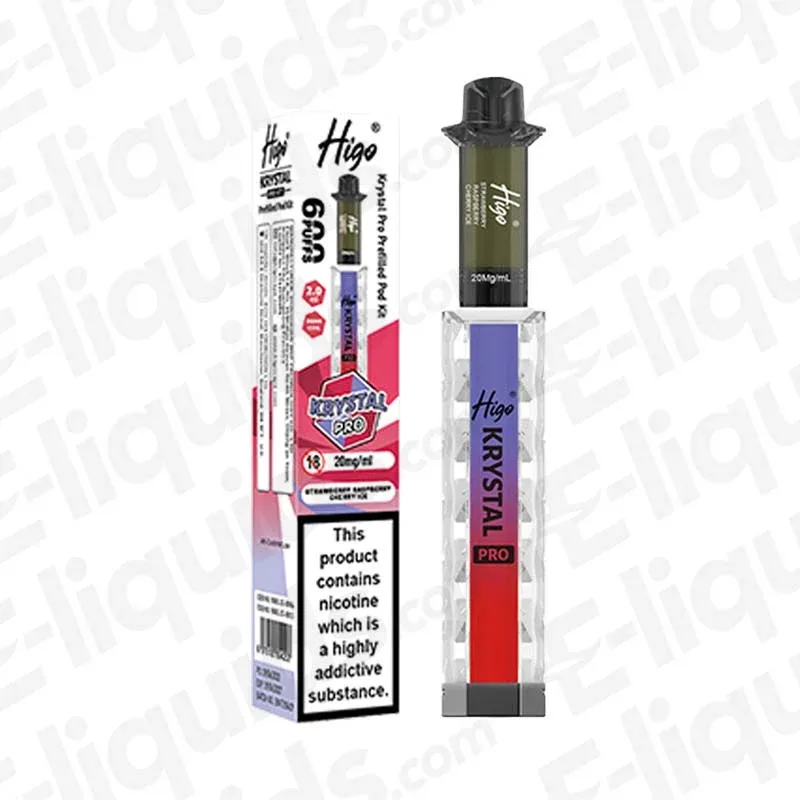 Higo Krystal Pro 600 Strawberry Raspberry Cherry Ice Prefilled Pod Kit