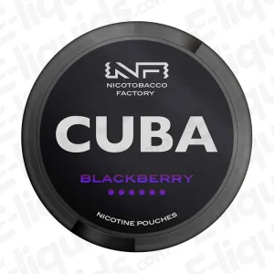 CUBA Black Blackberry Nicotine Pouches