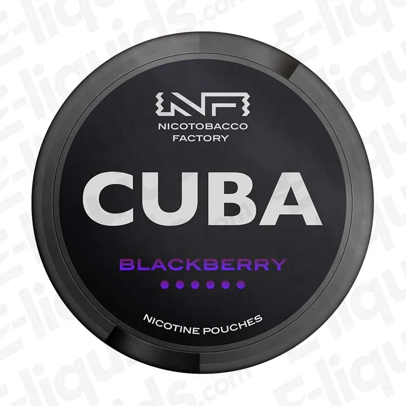CUBA Black Blackberry Nicotine Pouches