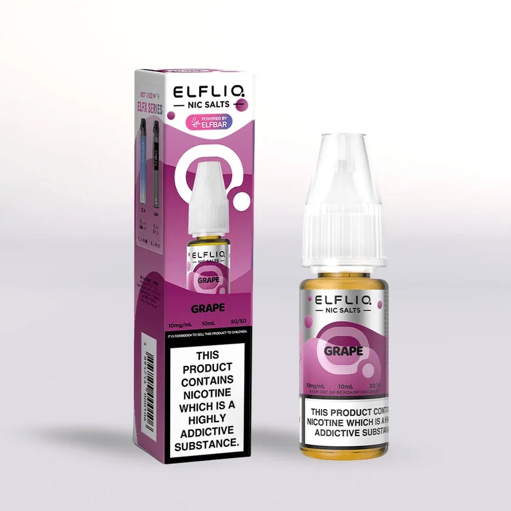 Elf Bar ElfLiq Grape Nic Salt E-Liquid - Image 2