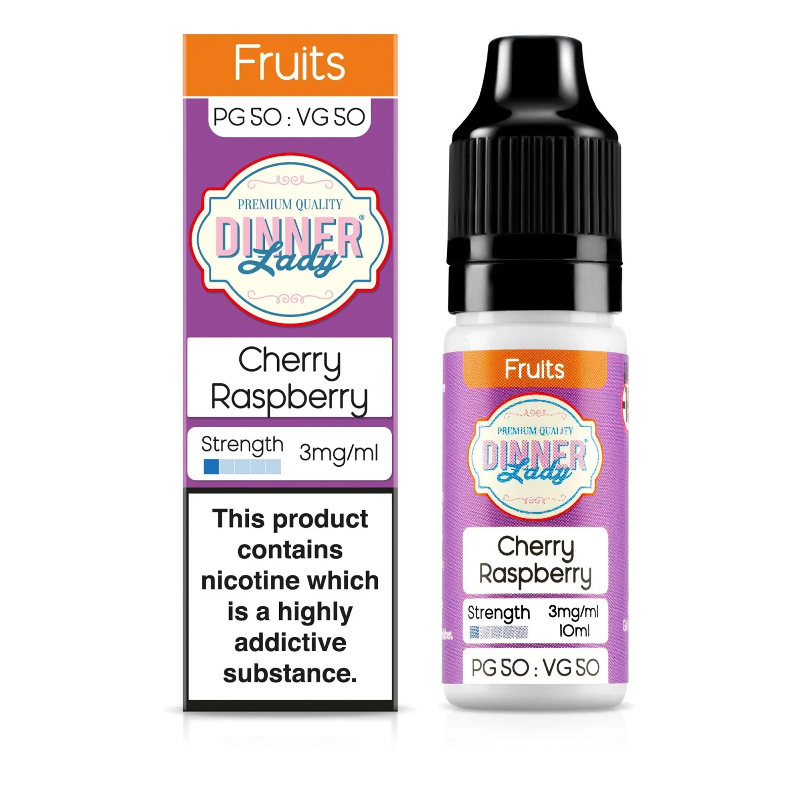 Cherry Raspberry 50:50 10ml E-Liquid - Image 2