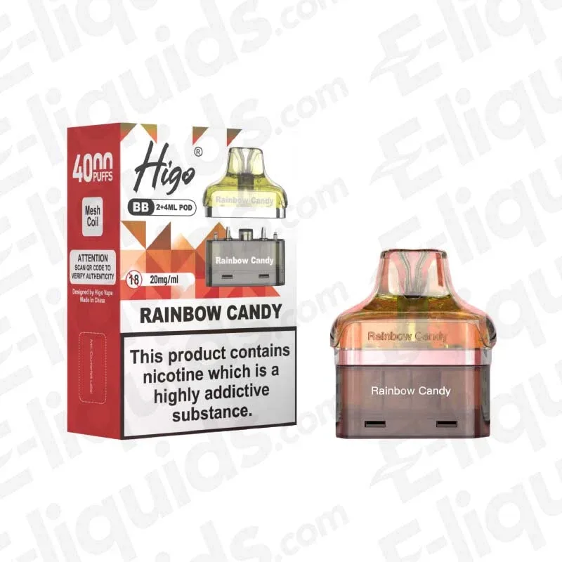 Higo BB 4000 Rainbow Candy Prefilled Pod