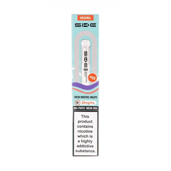Fresh Menthol Mojito Crystal Bar 600 Prefilled Pod by SKE