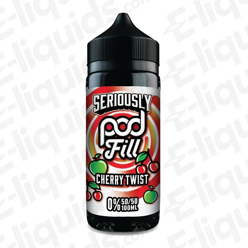 Doozy Vape Co Cherry Twist Seriously Podfill 100ml Shortfill Vape Juice