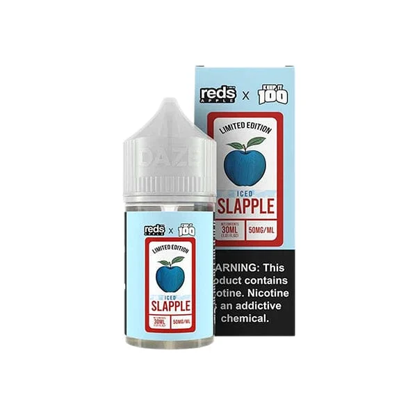 Slapple Iced by 7Daze Reds x Keep It 100 Salt Series | 30mL