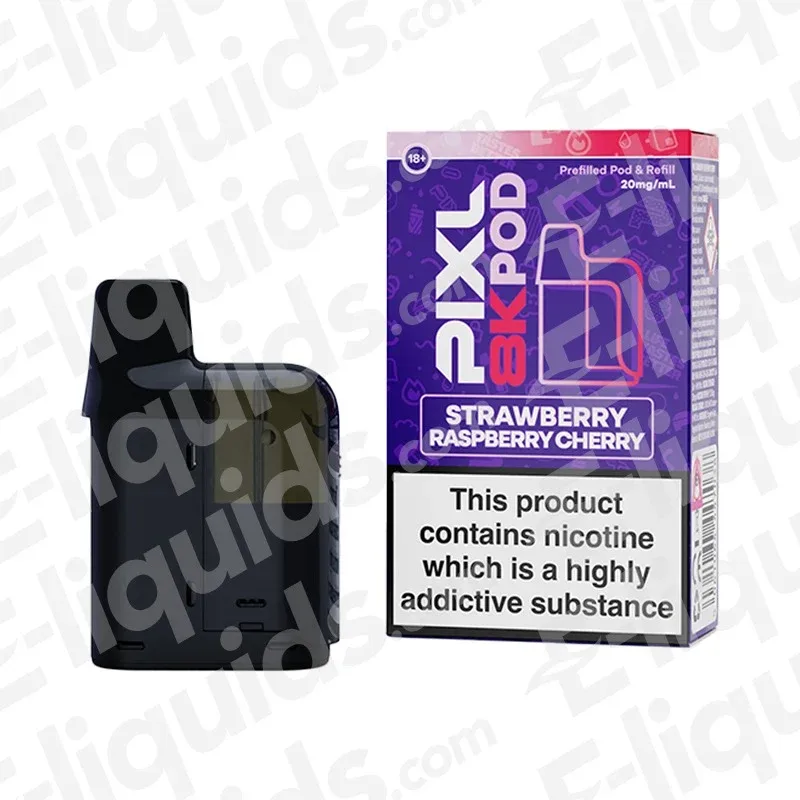 PIXL 8000 Strawberry Raspberry Cherry Prefilled Pod