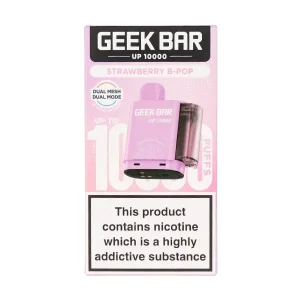 Strawberry B Pop UP 10000 Prefilled Pod + Refill by Geek Bar