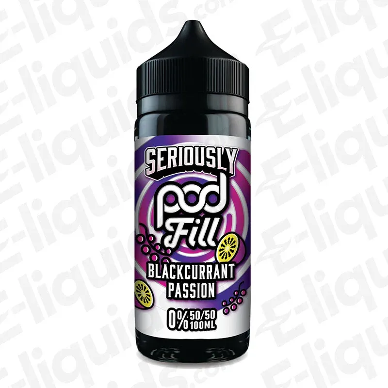 Doozy Vape Co Blackcurrant Passion Seriously Podfill 100ml Shortfill Vape Juice