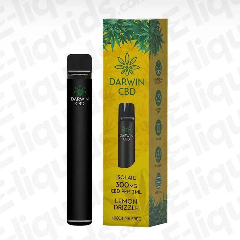 Darwin CBD 300mg Lemon Drizzle Prefilled Pod Kit