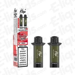 Higo Krystal Pro 600 Red Apple Ice Prefilled Pods 2 Pack