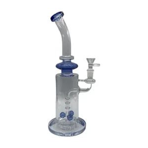 13.5" Glass Water Pipe w/ Three Sphere Percolator