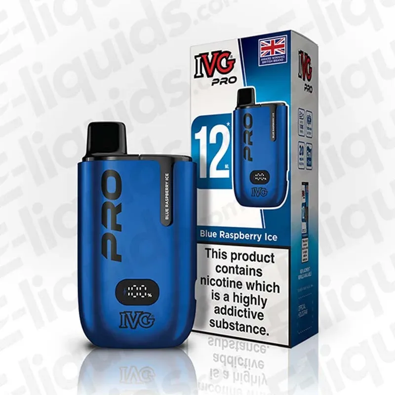 IVG Pro 12 20mg Blue Raspberry Ice Prefilled Pod Kit
