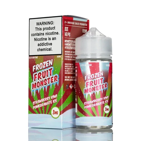 Frozen Fruit Monster - Strawberry Kiwi Pomegranate Ice - 100mL