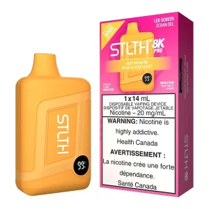STLTH 8K Pro Disposable Vape Device - Juicy Peach Ice