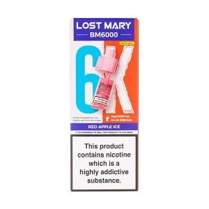 Red Apple Ice BM6000 Prefilled Pod + Refill by Lost Mary