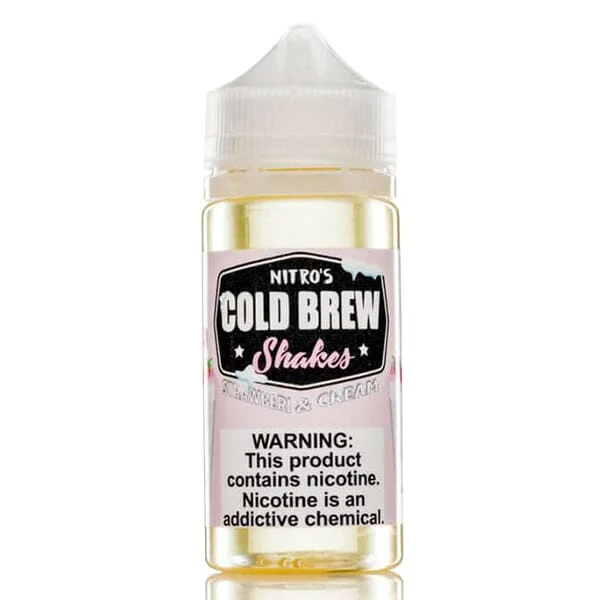 Stawberi & Cream by Nitro's Cold Brew Shakes 100ML