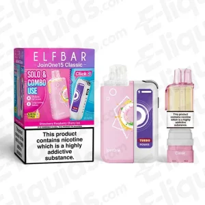 ELF BAR JoinOne15 Classic Strawberry Raspberry Cherry Ice Prefilled Pod Kit