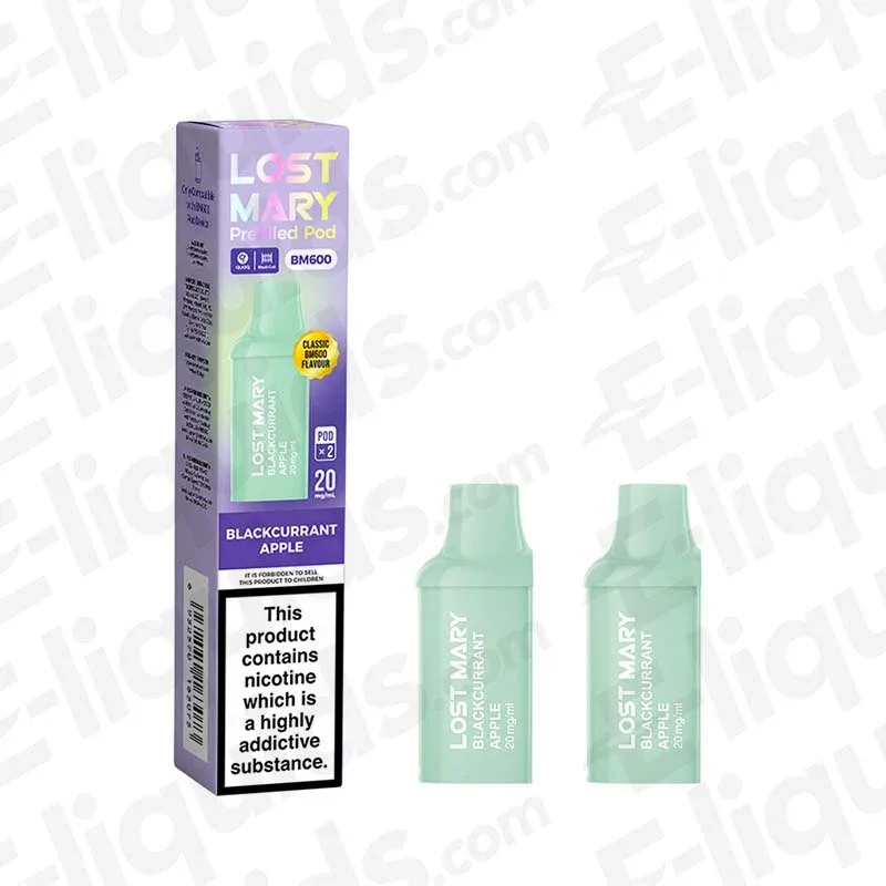 Lost Mary BM600 Blackcurrant Apple Prefilled Pods 2 Pack