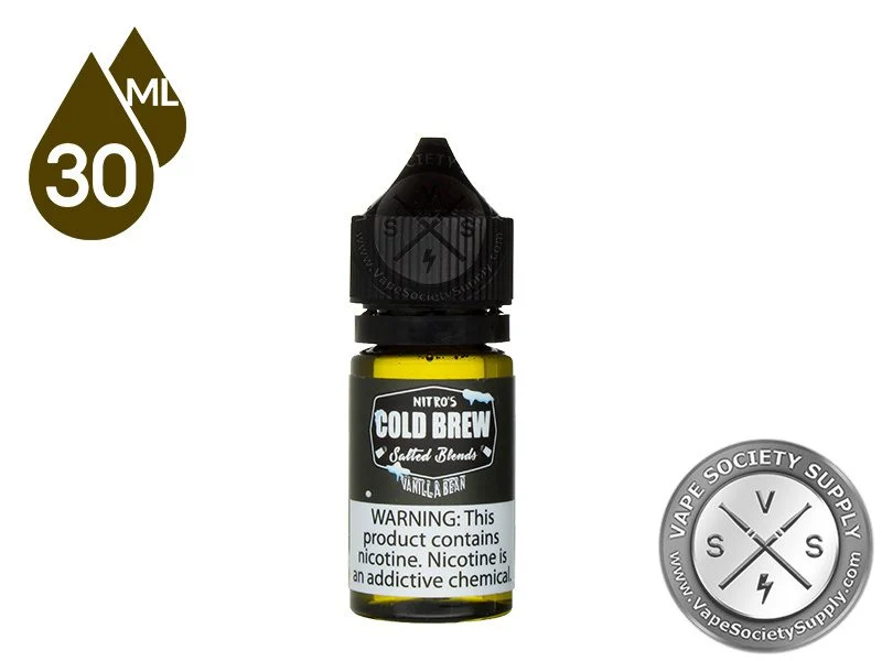 Vanilla Bean NITRO'S COLD BREW SALTED BLENDS 30ml - Image 2