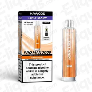 HAWCOS x Lost Mary Pro Max 7000 Pink Lemonade Prefilled Pod Kit