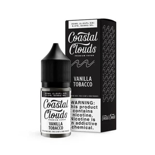 Vanilla Tobacco by Coastal Clouds Salt Series E-Liquid 30mL (Salt Nic)