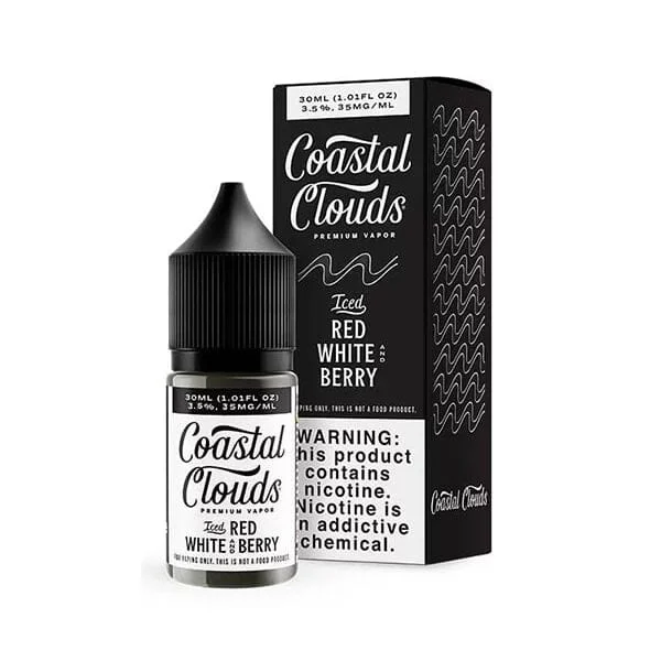 Red White and Berry Iced by Coastal Clouds Salt Series E-Liquid 30mL (Salt Nic)