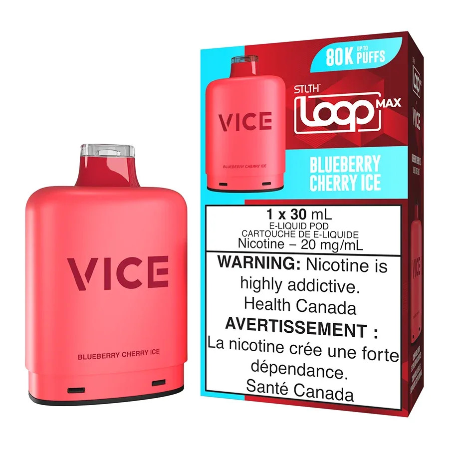 STLTH Loop Max x Vice E-Liquid Pod Pack - Blueberry Cherry Ice 30ml