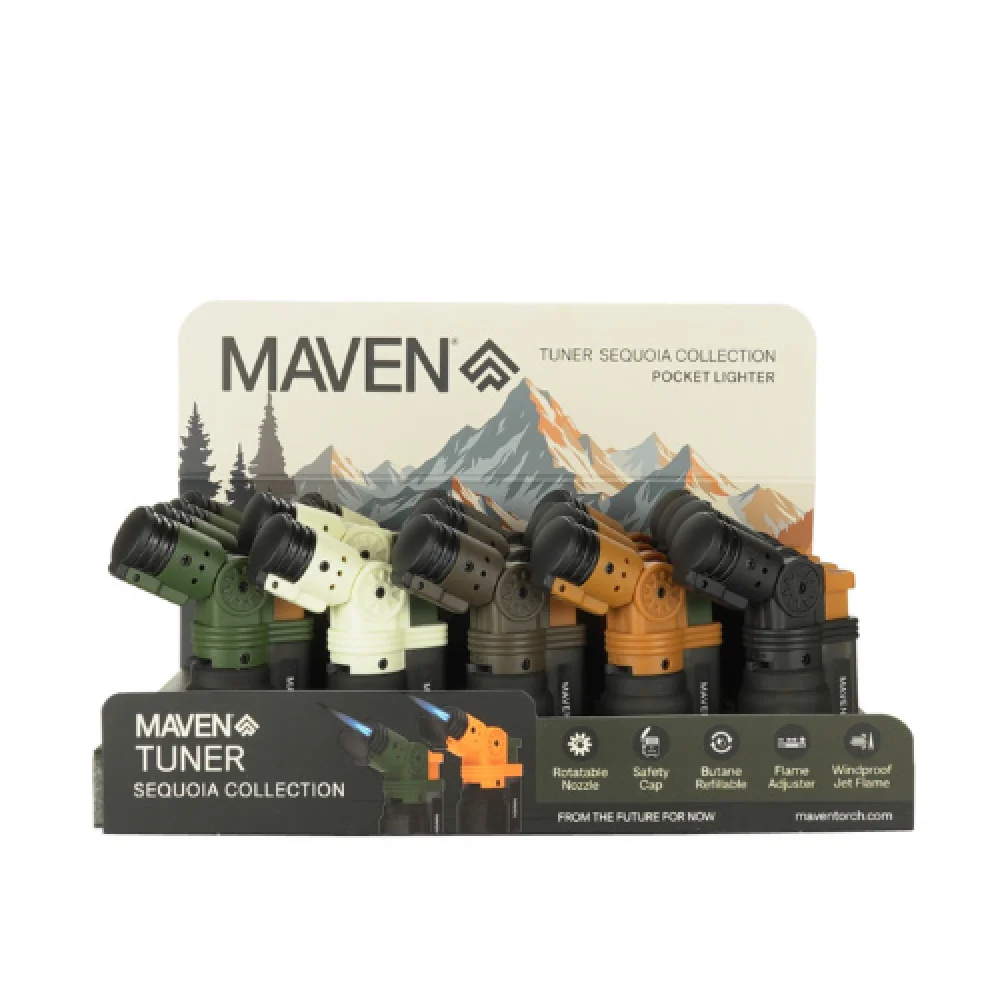 Maven (DSPLY 20pc)(Lighter) Tuner Sequoia Collection Pocket Lighter