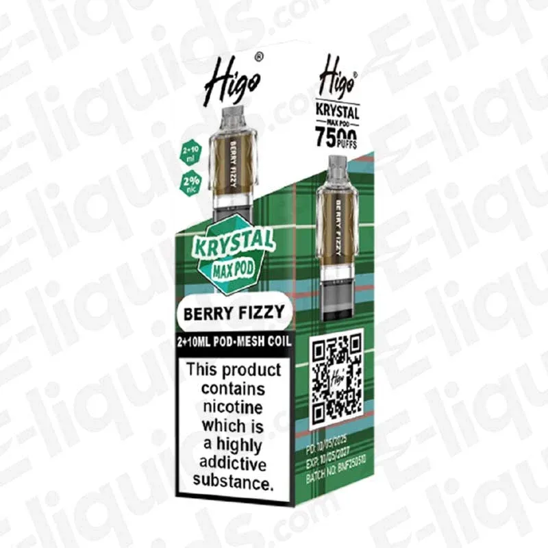 Higo Krystal Max Berry Fizzy Prefilled Pods