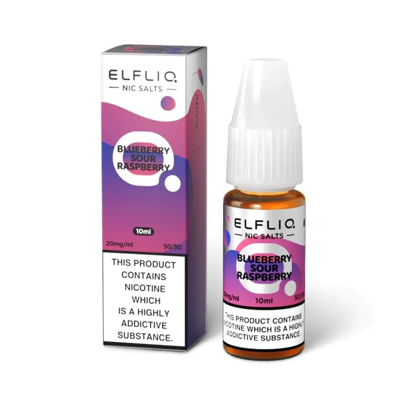 Elfbar Elfliq - Blueberry Sour Raspberry Nic Salt E-Liquid - Image 2