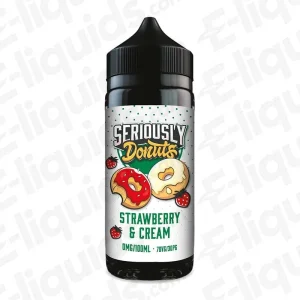 Doozy Vape Co Strawberry and Cream Seriously Donuts 100ml Shortfill Vape Juice