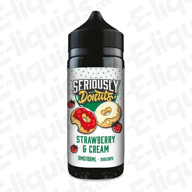 Doozy Vape Co Strawberry and Cream Seriously Donuts 100ml Shortfill Vape Juice