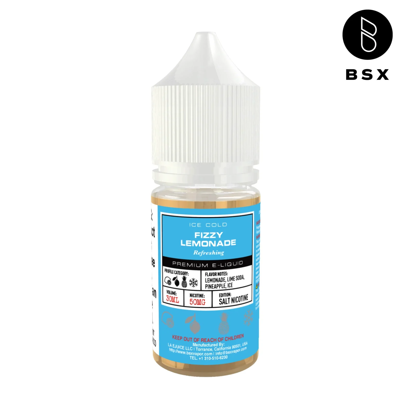 Fizzy Lemonade SALT - BSX Salts - 30mL - Image 2