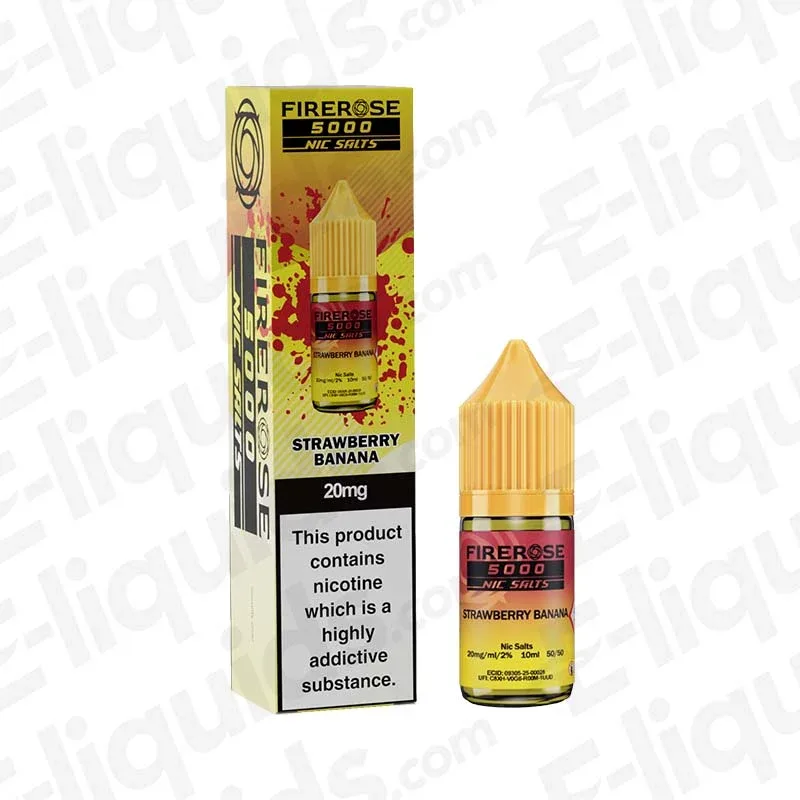Elux Firerose 5000 Strawberry Banana Nic Salt - Image 2