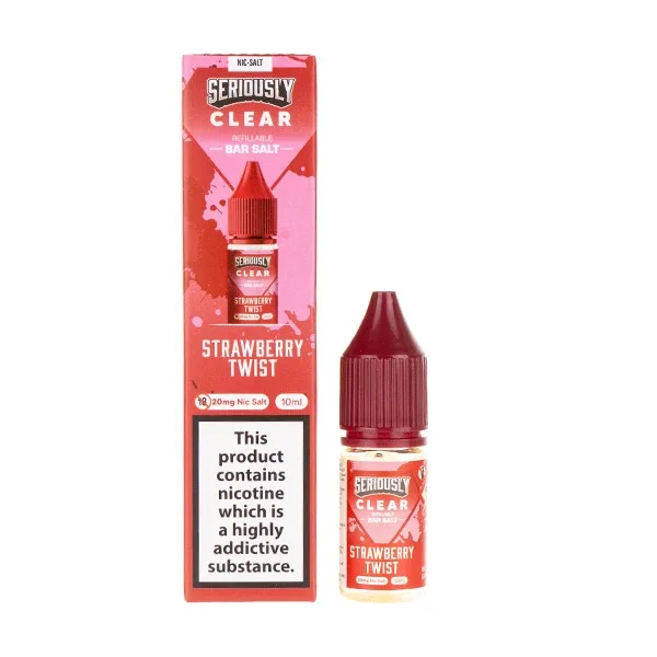 Strawberry Twist Nic Salt E-Liquid by Seriously Clear