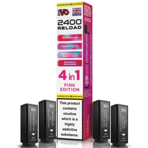 Pink Edition IVG 2400 Reload Refill Pods (x4)
